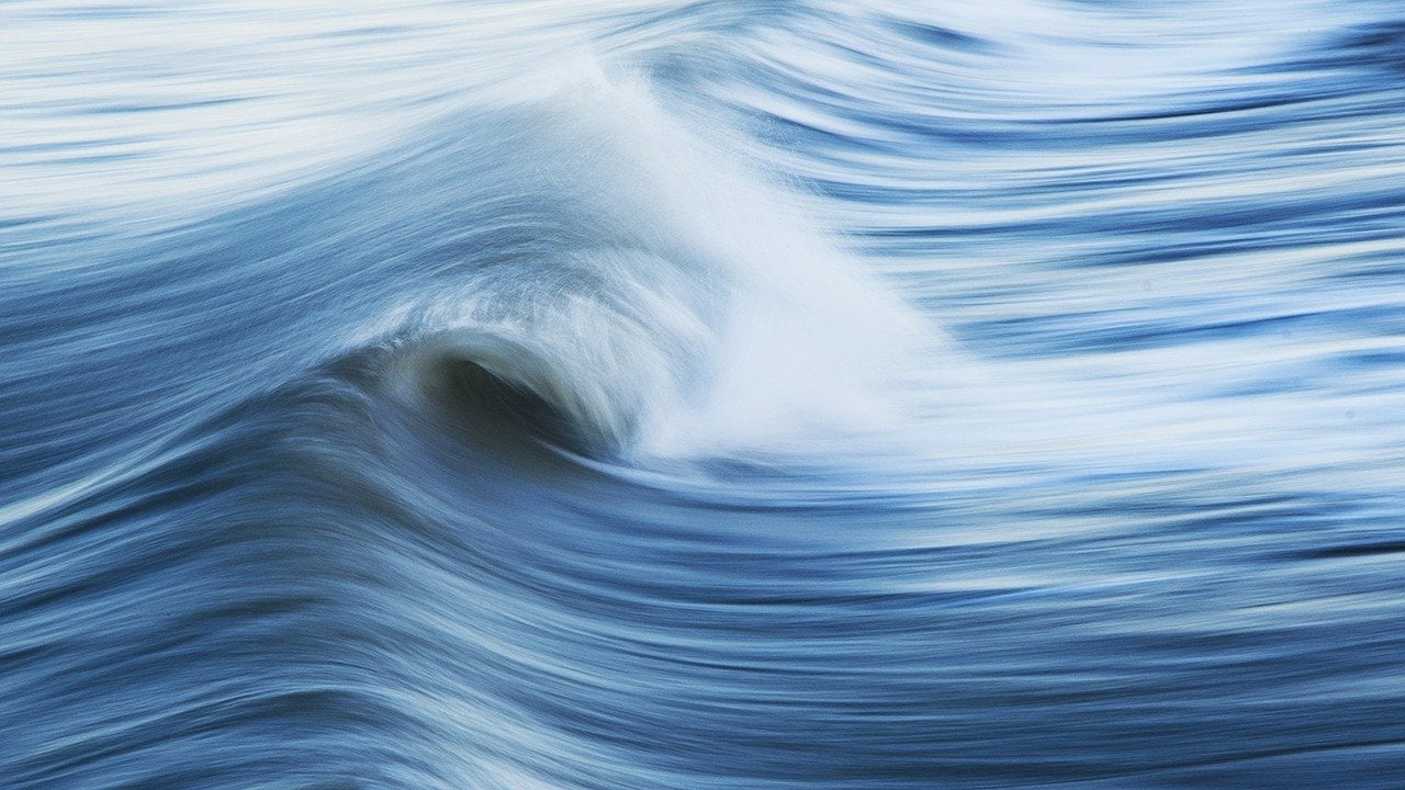 Close up van golven in de zee